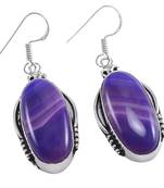 Purple Agate Earrings