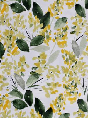 Houzzcode Yellow Leaf Floral Table Runner 30cm x 180cm 3