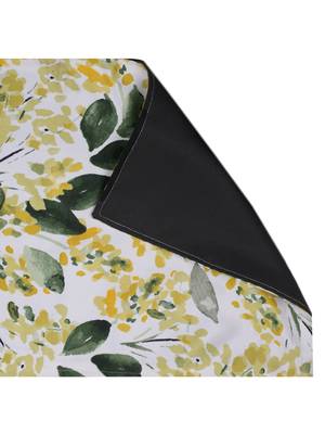 Houzzcode Yellow Leaf Floral Table Runner 30cm x 180cm 4