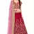 Maroon Dori Badla And Sequins Embroidered Raw Silk Semi Stitched Lehenga Choli