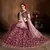 Maroon Dori, Badla And Sequins Embroidered Raw Silk Semi Stitched Lehenga Choli