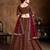 Maroon Zari And Heavy Sequins Embroidered Art Silk lehenga choli for wedding