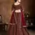 Maroon Zari And Heavy Sequins Embroidered Art Silk lehenga choli for wedding