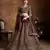Mesmerizing Maroon Zari & Glitter Sequins Embroidered Art Silk Semi Stitched wedding Lehenga