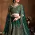 Marvelous Green Zari & Glitter Sequins Embroidered Art Silk Bridal Lehenga choli