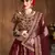 Maroon Dori And Sequins Embroidered Art Silk Semi Stitched Lehenga Choli With Dupatta