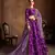 Purple Zari, Dori, Thread And Sequins Embroidered Art Silk Semi Stitched Lehenga Choli With Dupatta