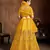 Yellow Zari, Diamond And Sequins Embroidered Art Silk Semi Stitched Lehenga Choli With Dupatta