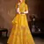 Yellow Zari, Diamond And Sequins Embroidered Art Silk Semi Stitched Lehenga Choli With Dupatta