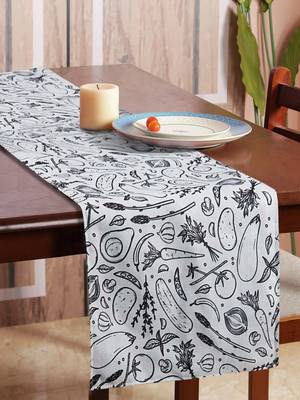 Houzzcode Vegetable Lovers Printed Table Runner 30cmx180cm 1