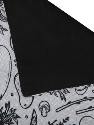 Houzzcode Vegetable Lovers Printed Table Runner 30cmx180cm 4