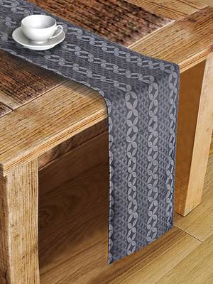 Houzzcode Textured Abstract Printed Table Runner 30cm x 180cm 1
