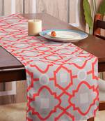 Houzzcode Morroccon Orange Outline Table Runner 30cm x 180cm