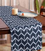 Houzzcode Chevron Printed Blue Table Runner 30cm x 180cm