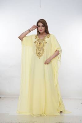 Dubai Kaftan Women Dress Long Gown Farasha Morocco Wear 2
