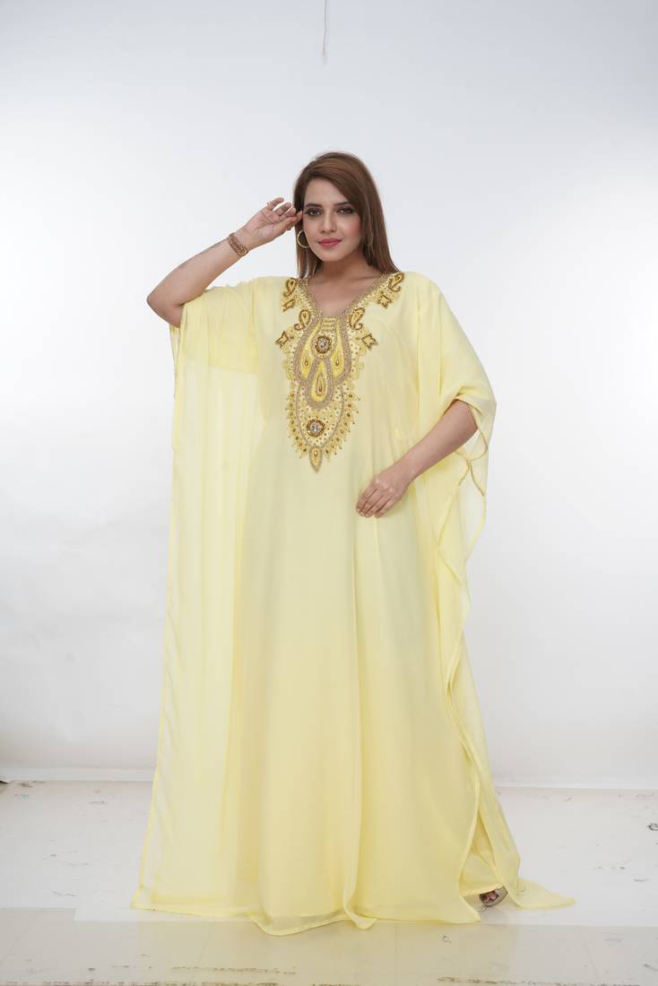 Dubai Kaftan Women Dress Long Gown Farasha Morocco Wear
