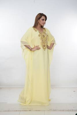 Dubai Kaftan Women Dress Long Gown Farasha Morocco Wear 3