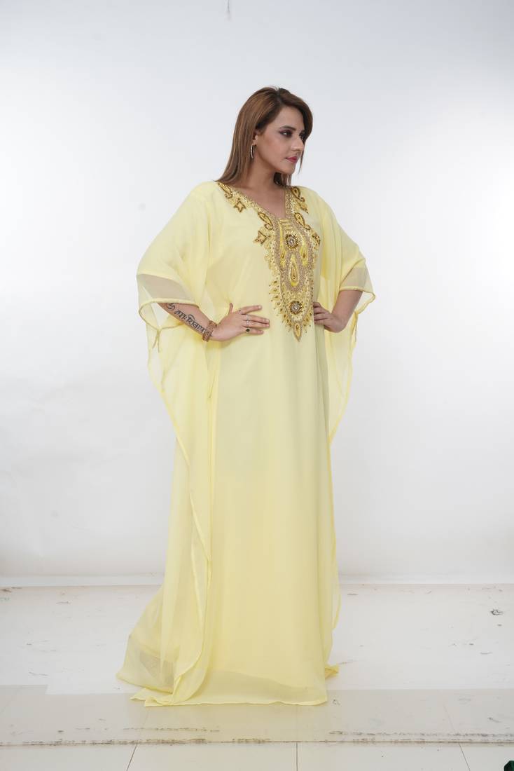 Dubai Kaftan Women Dress Long Gown Farasha Morocco Wear