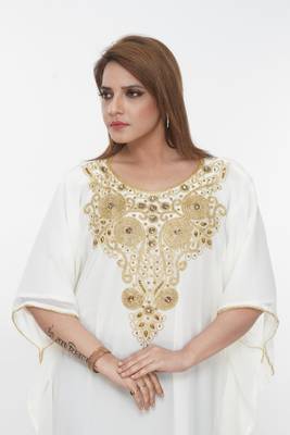 Dubai Kaftan Women Dress Long Gown Farasha Morocco Wear 1