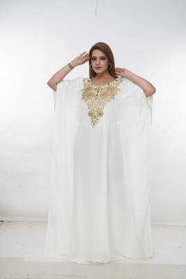 Dubai Kaftan Women Dress Long Gown Farasha Morocco Wear 2
