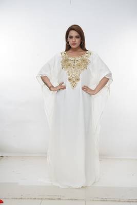 Dubai Kaftan Women Dress Long Gown Farasha Morocco Wear 3