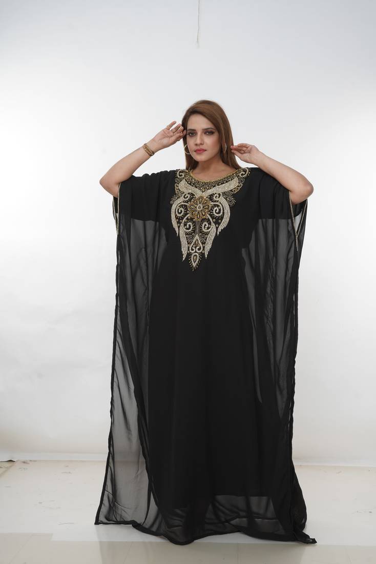 Dubai Kaftan Women Dress Long Gown Farasha Morocco Wear