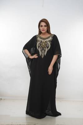 Dubai Kaftan Women Dress Long Gown Farasha Morocco Wear 3