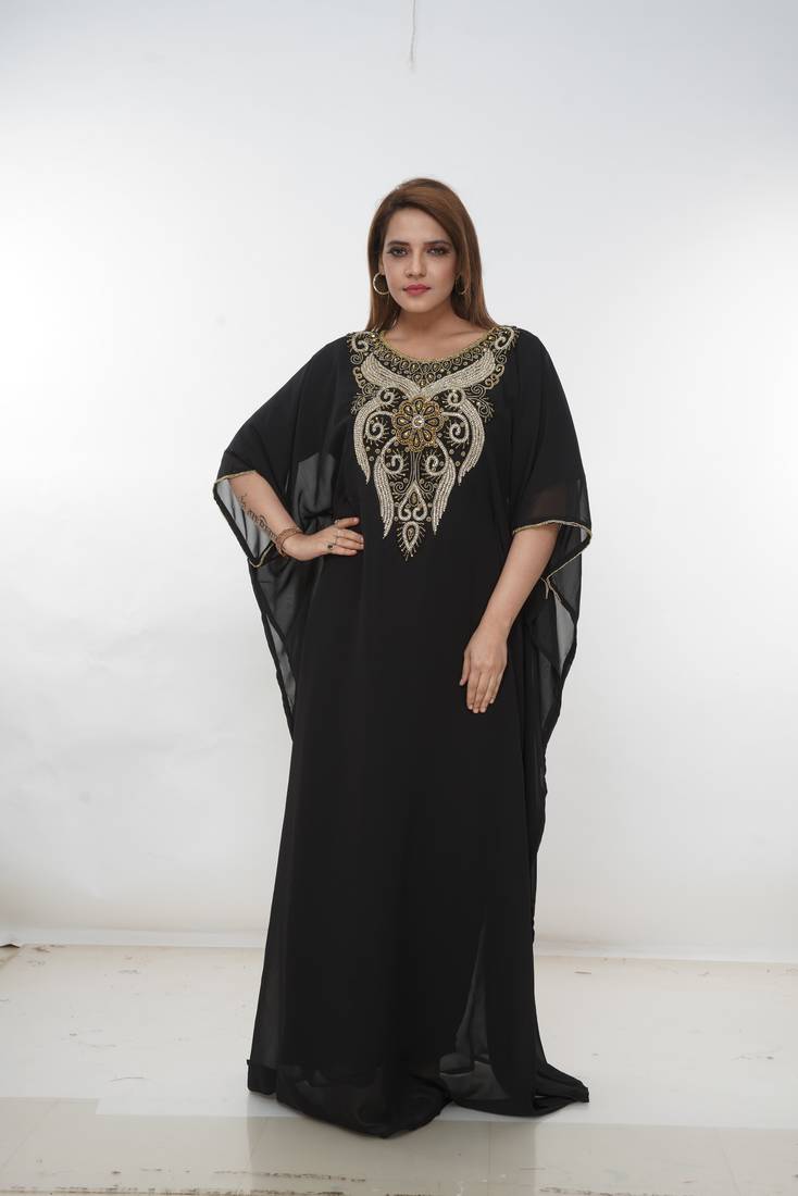 Dubai Kaftan Women Dress Long Gown Farasha Morocco Wear