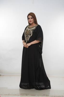 Dubai Kaftan Women Dress Long Gown Farasha Morocco Wear 4