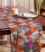 Houzzcode Painted Abstract Triangles Table Runner 30cm x 180cm