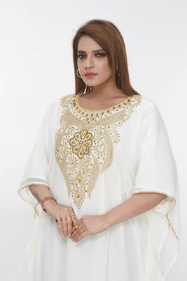Dubai Kaftan Women Dress Long Gown Farasha Morocco Wear 1