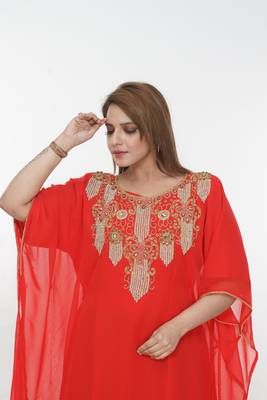 Dubai Kaftan Women Dress Long Gown Farasha Morocco Wear 1