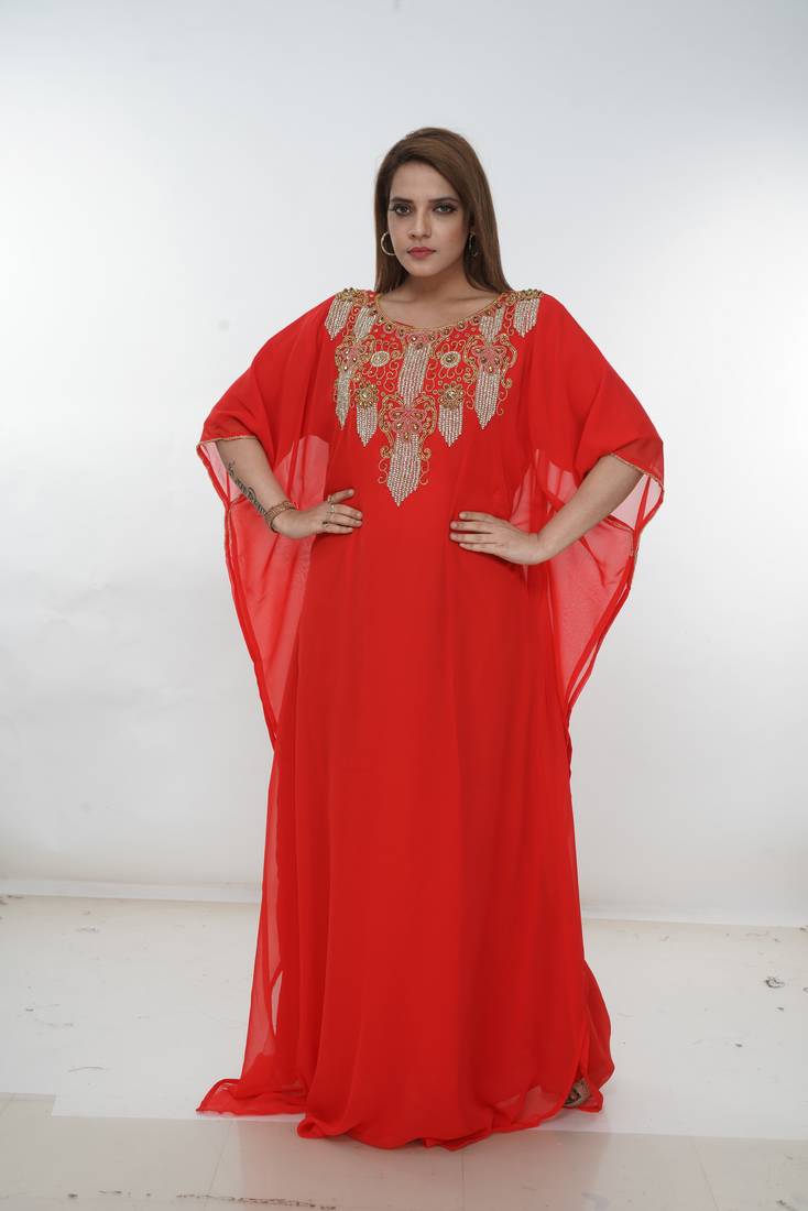Dubai Kaftan Women Dress Long Gown Farasha Morocco Wear
