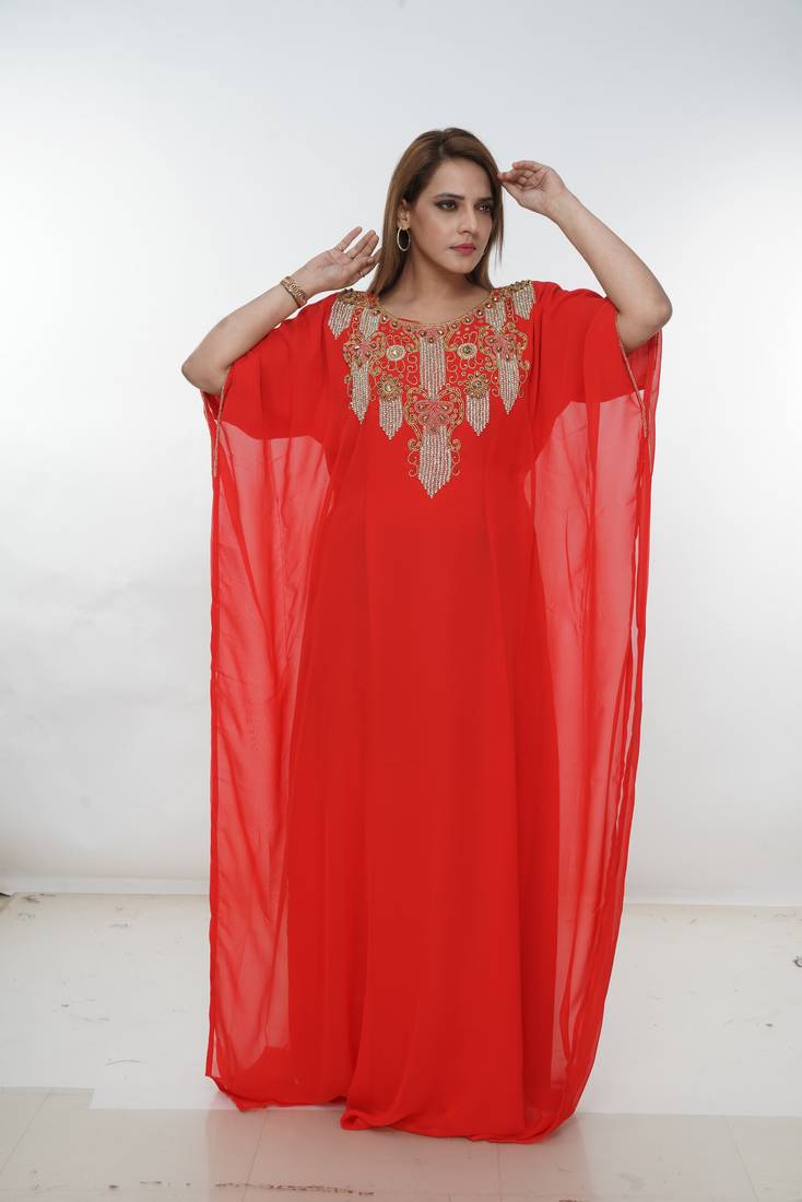 Dubai Kaftan Women Dress Long Gown Farasha Morocco Wear
