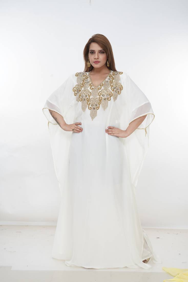 Dubai Kaftan Women Dress Long Gown Farasha Morocco Wear