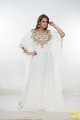 Dubai Kaftan Women Dress Long Gown Farasha Morocco Wear 3