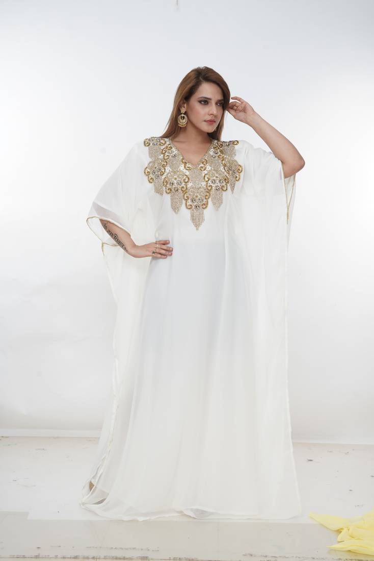 Dubai Kaftan Women Dress Long Gown Farasha Morocco Wear