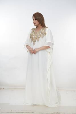 Dubai Kaftan Women Dress Long Gown Farasha Morocco Wear 4