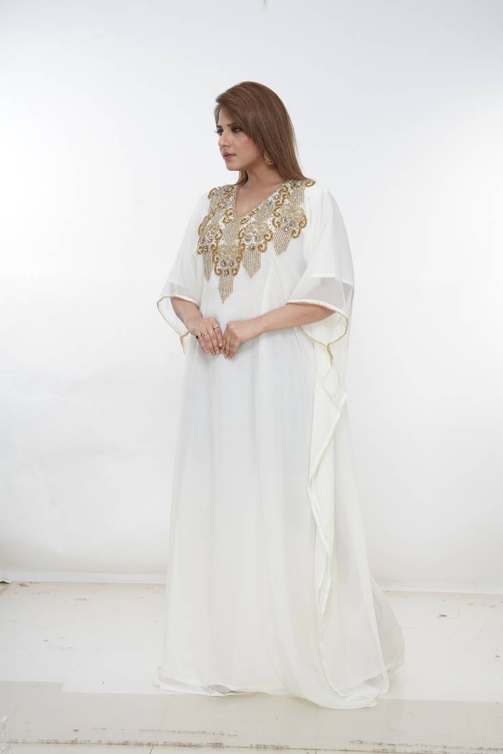 Dubai Kaftan Women Dress Long Gown Farasha Morocco Wear