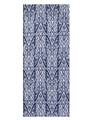 Houzzcode Blue Chevron Printed Table Runner 30cm x 180cm 2