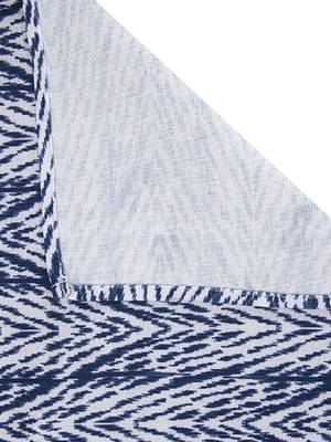 Houzzcode Blue Chevron Printed Table Runner 30cm x 180cm 4
