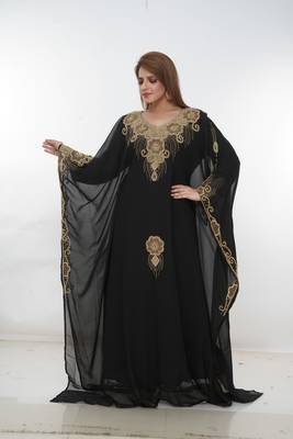 Dubai Kaftan Women Dress Long Gown Farasha Morocco Wear 1