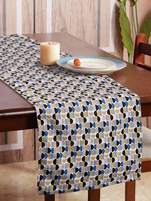 Houzzcode Half Circle Printed Table Runner 30cm x 180cm 1
