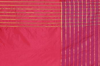 Kimisha Pink Cotton Silk Woven Saree With Running Blouse 4