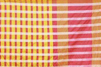 Gold printed poly silk saree with blouse 4