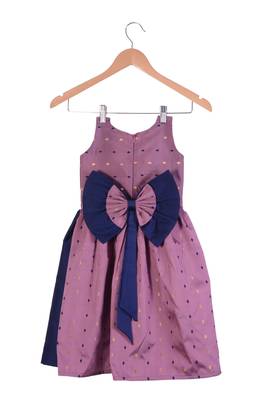 Kids Cotton Silk Pink Frock 2