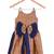 Kids Girl Golden  Cotton Silk Frock