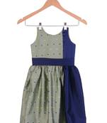 Kids Girl Pista Cotton Silk Frock