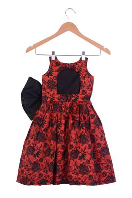 Kids Red Frock 2