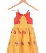 Kids Yellow And Red Frock